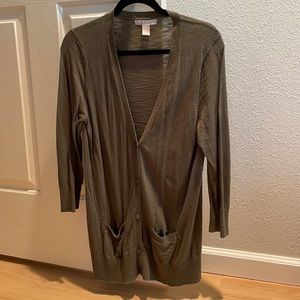 Banana Republic Lightweight Olive Sweater